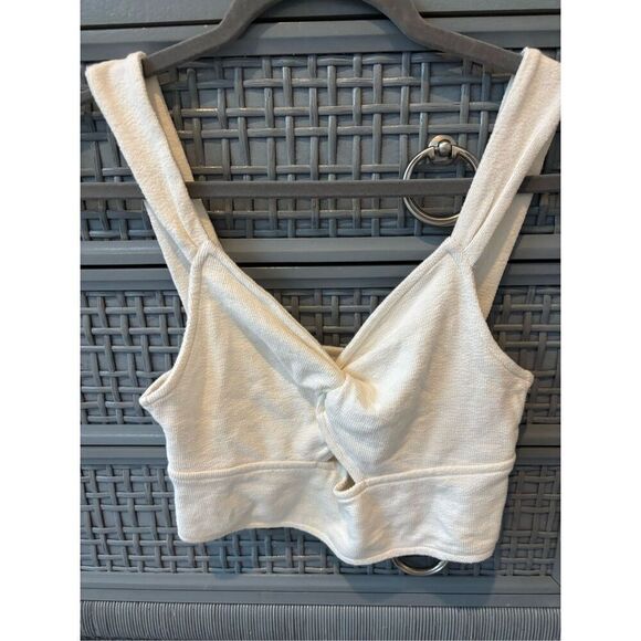 NWOT Madewell Cutout Knot Front Tank Top Lighthouse, Small $50 E15 - Picture 6 of 9